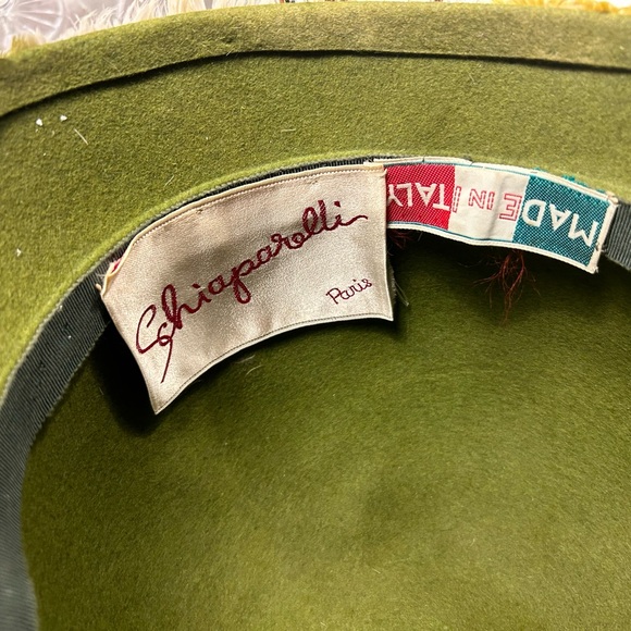 Vintage Schiaparelli Feathered Hat - Multicolor - Picture 4 of 8